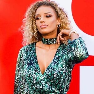 ALICE OLIVIA Silk Chiffon Puff Long Sleeve Choker Collar Faux Wrap Cropped Top S